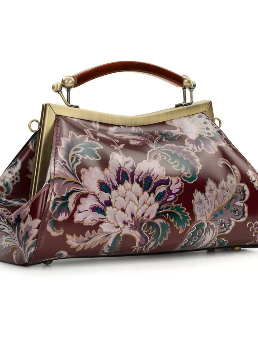 Patricia Nash Kelmscott Kisslock Bag - European Floral Tape - NWT - Picture 2 of 5
